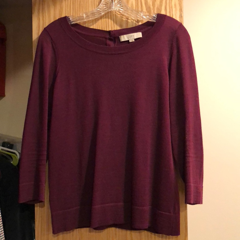 Loft plum sweater.
